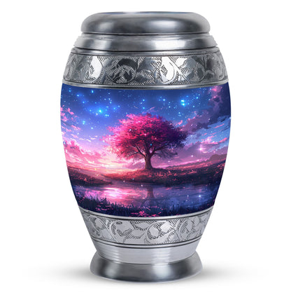 Pink Personalized Pink Cremation Urn for Women - 10-inch, 200 cu in - Yatskia