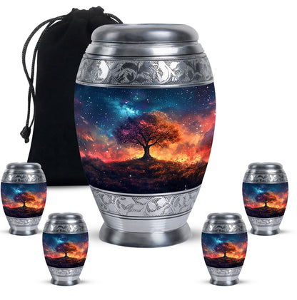 Personalized Tree of Life Keepsake Urn for Women - 10-inch, 200 cu in - Yatskia