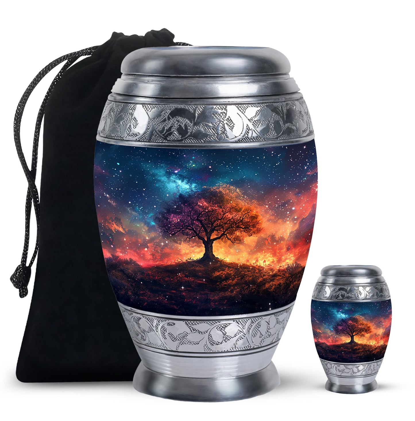 Personalized Tree of Life Keepsake Urn for Women - 10-inch, 200 cu in - Yatskia