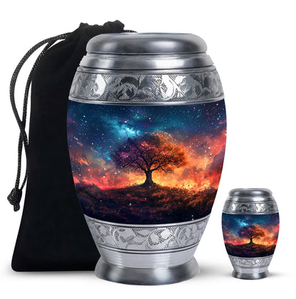 Personalized Tree of Life Keepsake Urn for Women - 10-inch, 200 cu in - Yatskia