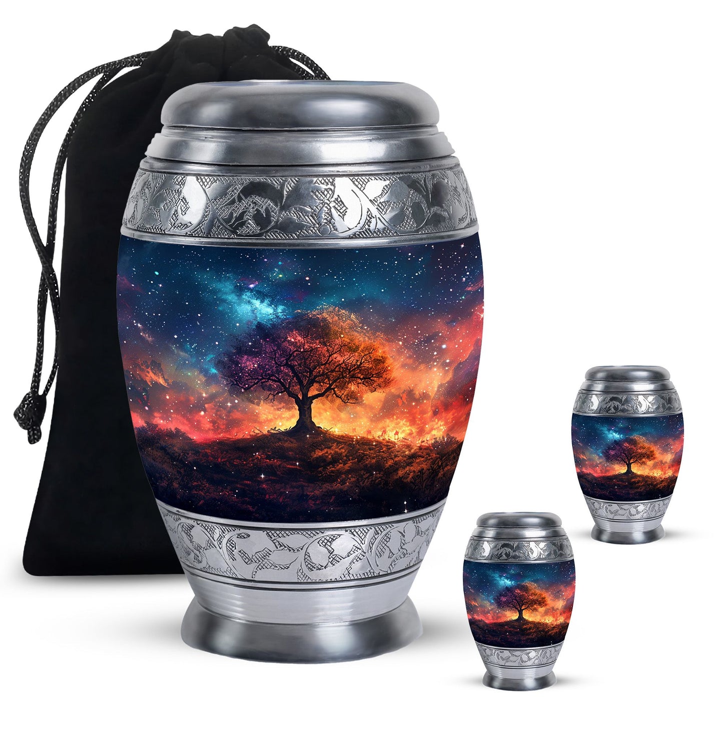 Personalized Tree of Life Keepsake Urn for Women - 10-inch, 200 cu in - Yatskia
