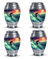 Surfing Man In Ocean - Decorative Unique Urn For Ashes Adult Male