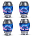 Tree of Life Burial Urn – Beautiful Artistic Blue Urn For Funeral Ashes
