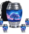 Tree of Life Burial Urn – Beautiful Artistic Blue Urn For Funeral Ashes