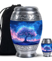 Tree of Life Burial Urn – Beautiful Artistic Blue Urn For Funeral Ashes