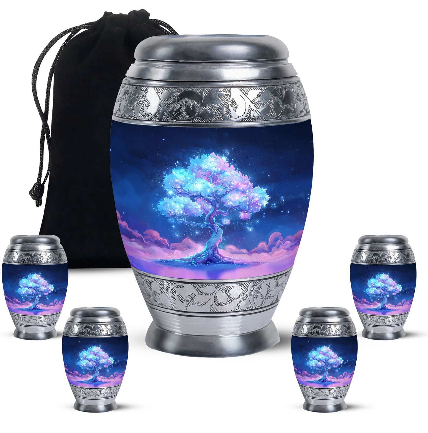 Mystical Tree Memorial Urn for Nature Lovers Cremation Keepsake