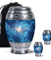 Beautiful Blue Sky and Sun Urn - Unique Urns For Human Ashes