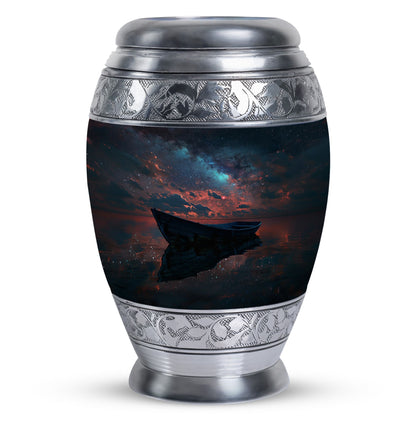 Personalized Boat Memorial Urn for Human Ashes - 10-inch, 200 cu in - Yatskia