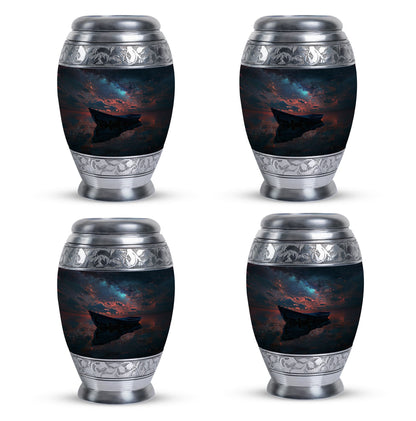 Personalized Boat Memorial Urn for Human Ashes - 10-inch, 200 cu in - Yatskia