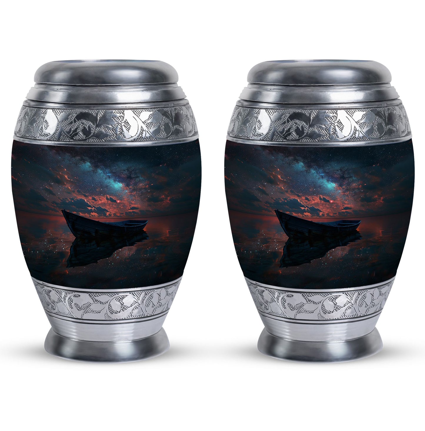 Personalized Boat Memorial Urn for Human Ashes - 10-inch, 200 cu in - Yatskia
