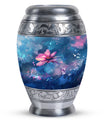 Beautiful Pink Flower Cremation Urn for Ashes - Decorative Unique Urn For Women