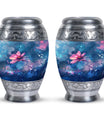 Beautiful Pink Flower Cremation Urn for Ashes - Decorative Unique Urn For Women