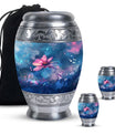 Beautiful Pink Flower Cremation Urn for Ashes - Decorative Unique Urn For Women