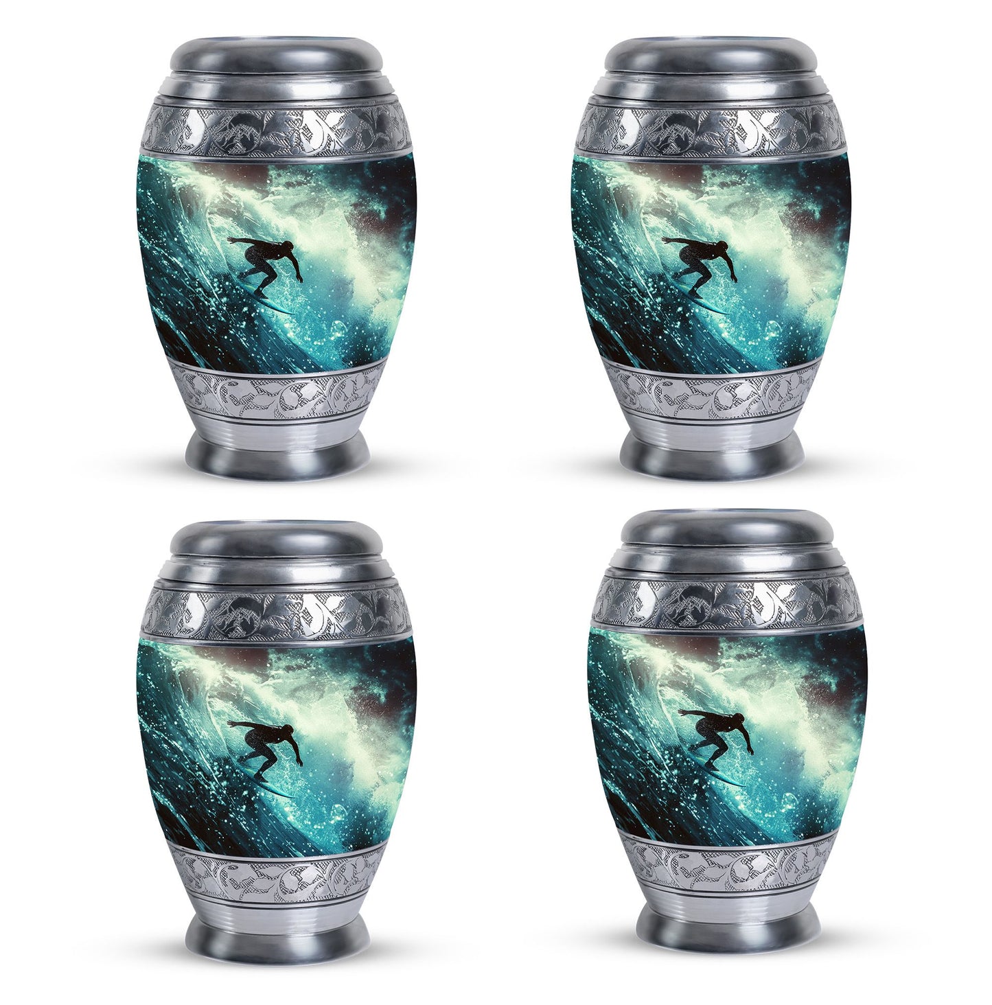 Personalized Ocean Cremation Urn for Human Ashes - 10-inch, 200 cu in - Yatskia