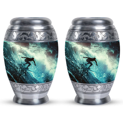 Personalized Ocean Cremation Urn for Human Ashes - 10-inch, 200 cu in - Yatskia