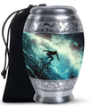 Surfer-Ocean Themed Cremation Urn - Urns For Ashes Large