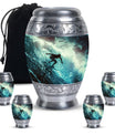 Surfer-Ocean Themed Cremation Urn - Urns For Ashes Large