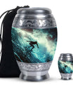 Surfer-Ocean Themed Cremation Urn - Urns For Ashes Large