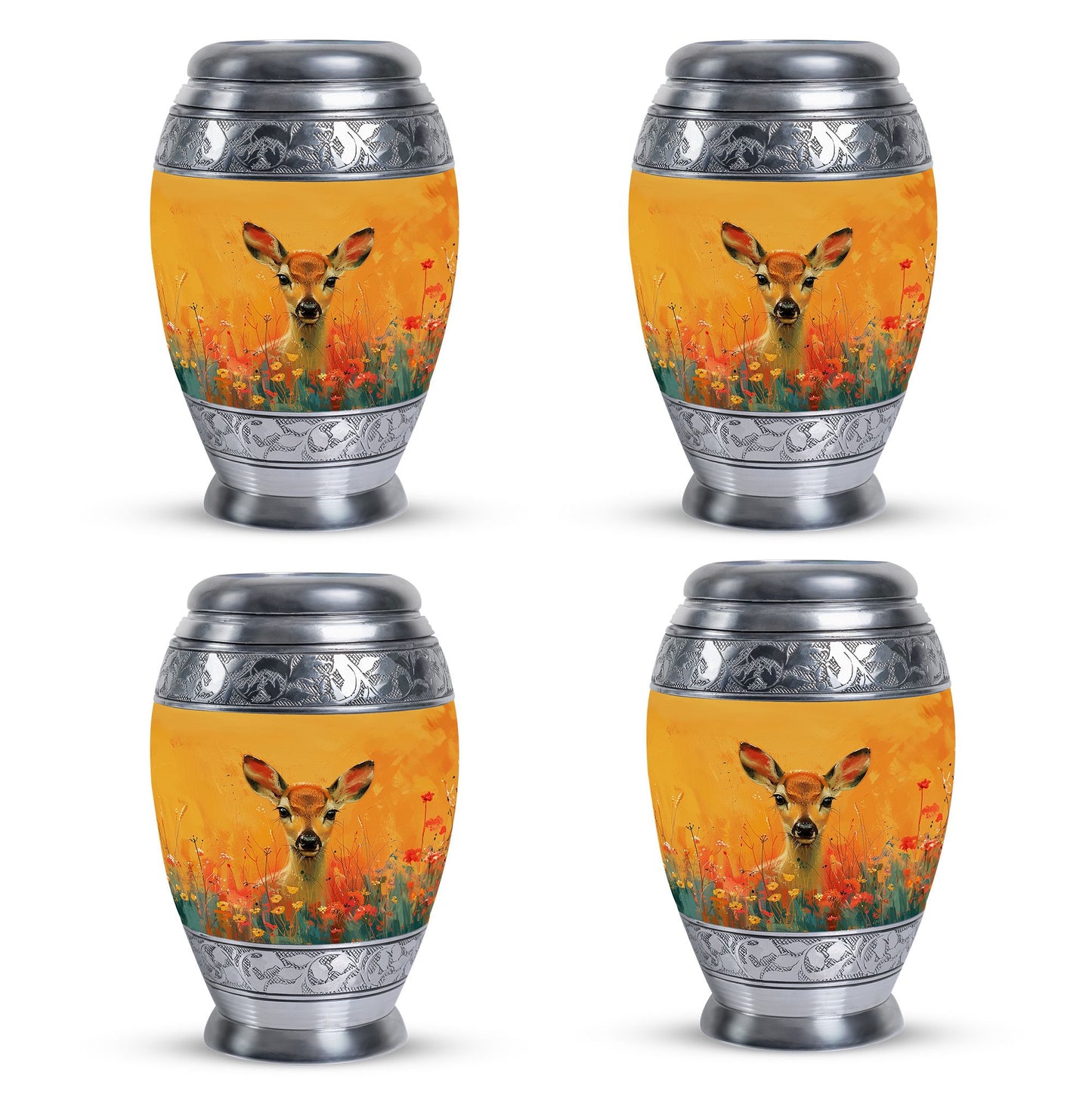 Personalized Deer Cremation Urn for Mom - 10-inch, 200 cu in - Yatskia