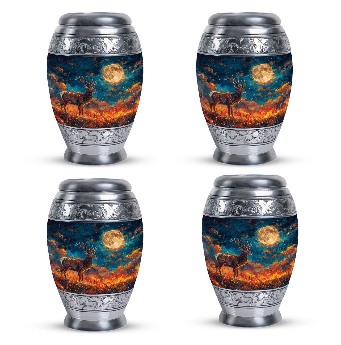 Personalized Deer Cremation Urn for Adults - 10-inch, 200 cu in - Yatskia
