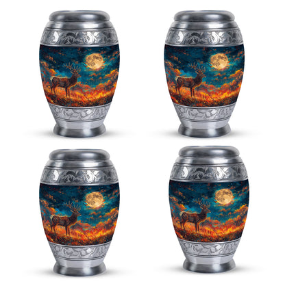 Personalized Deer Cremation Urn for Adults - 10-inch, 200 cu in - Yatskia