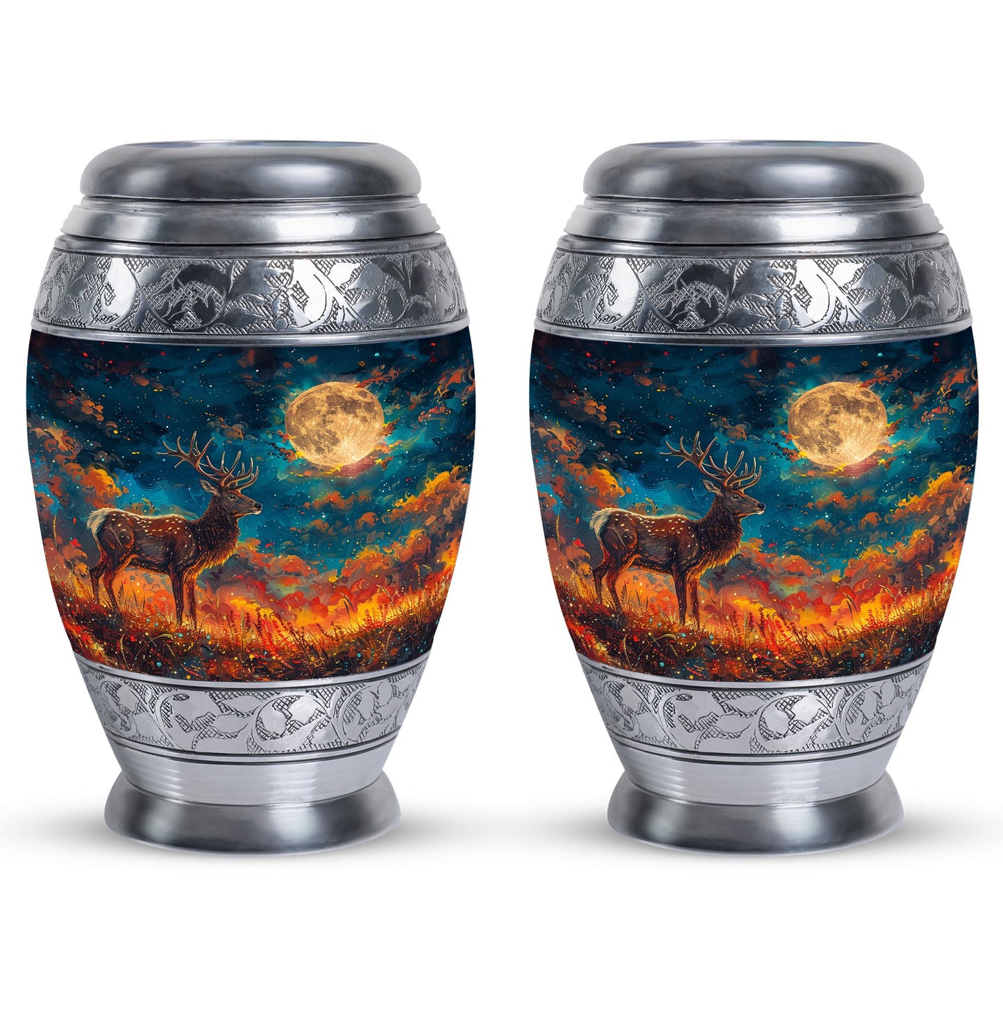 Personalized Deer Cremation Urn for Adults - 10-inch, 200 cu in - Yatskia