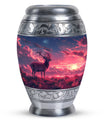Deer Burial Urn with Beautiful Scenic Design – Unique Urn for Women