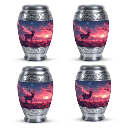 Personalized Deer Cremation Urn for Women - 10-inch, 200 cu in - Yatskia