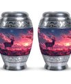 Deer Burial Urn with Beautiful Scenic Design – Unique Urn for Women