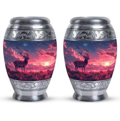 Personalized Deer Cremation Urn for Women - 10-inch, 200 cu in - Yatskia