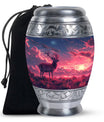 Deer Burial Urn with Beautiful Scenic Design – Unique Urn for Women