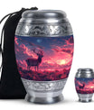 Deer Burial Urn with Beautiful Scenic Design – Unique Urn for Women