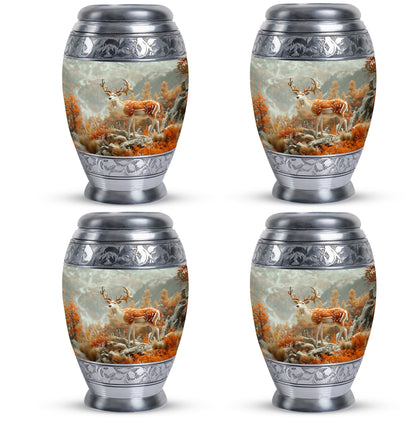 Personalized Deer Cremation Urn for Human Ashes - 10-inch, 200 cu in - Yatskia