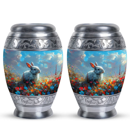 Colorful Personalized Pet Memorial Urn for Pet Ashes - 10-inch, 200 cu in - Yatskia