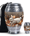 Forest Rabbit Meadow - Rabbit Urn Memorial, Funeral Shape Urn