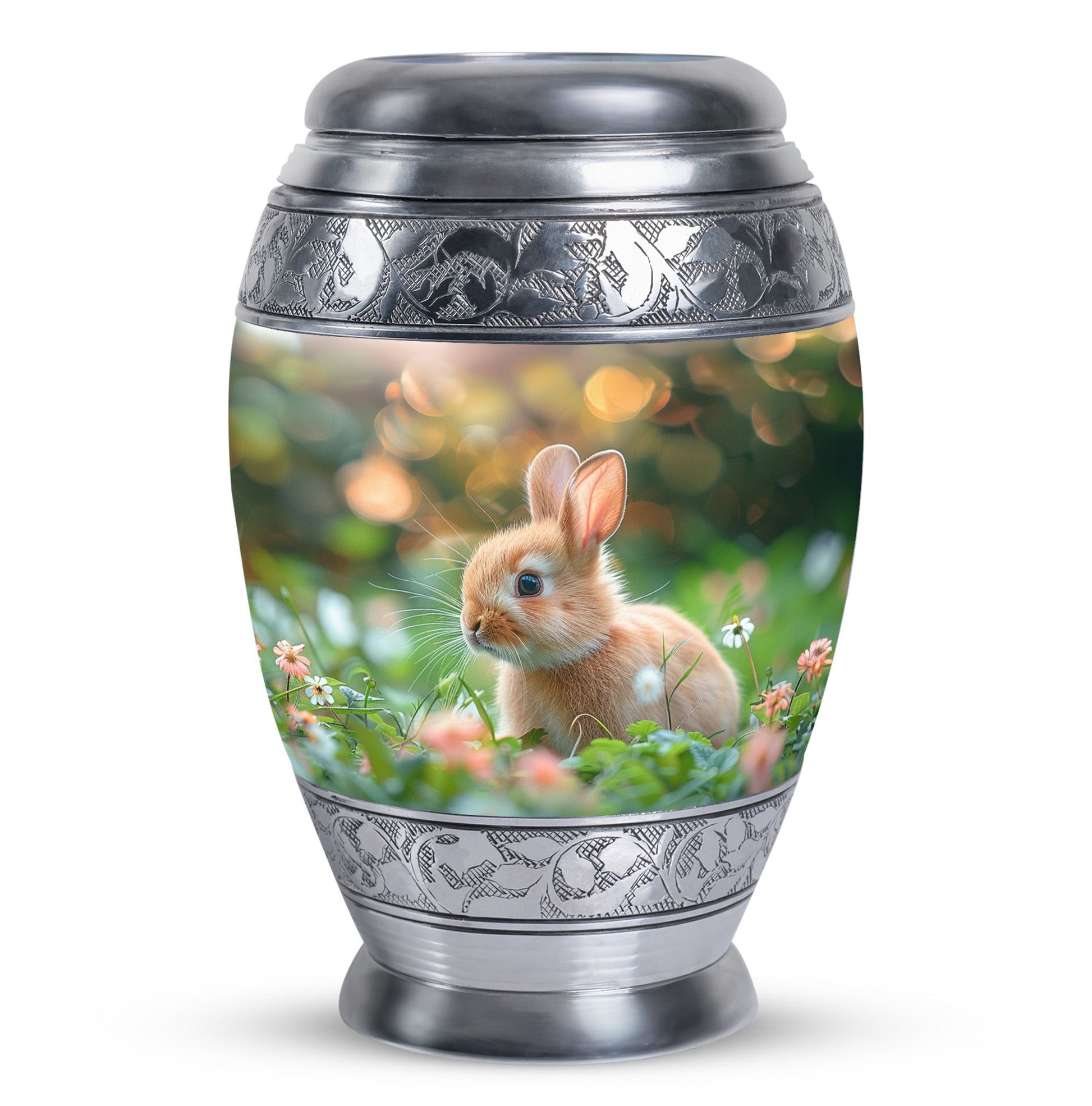 Green Baby Bunny Rabbit Urn – Beautiful Memorial for Pet Rabbits