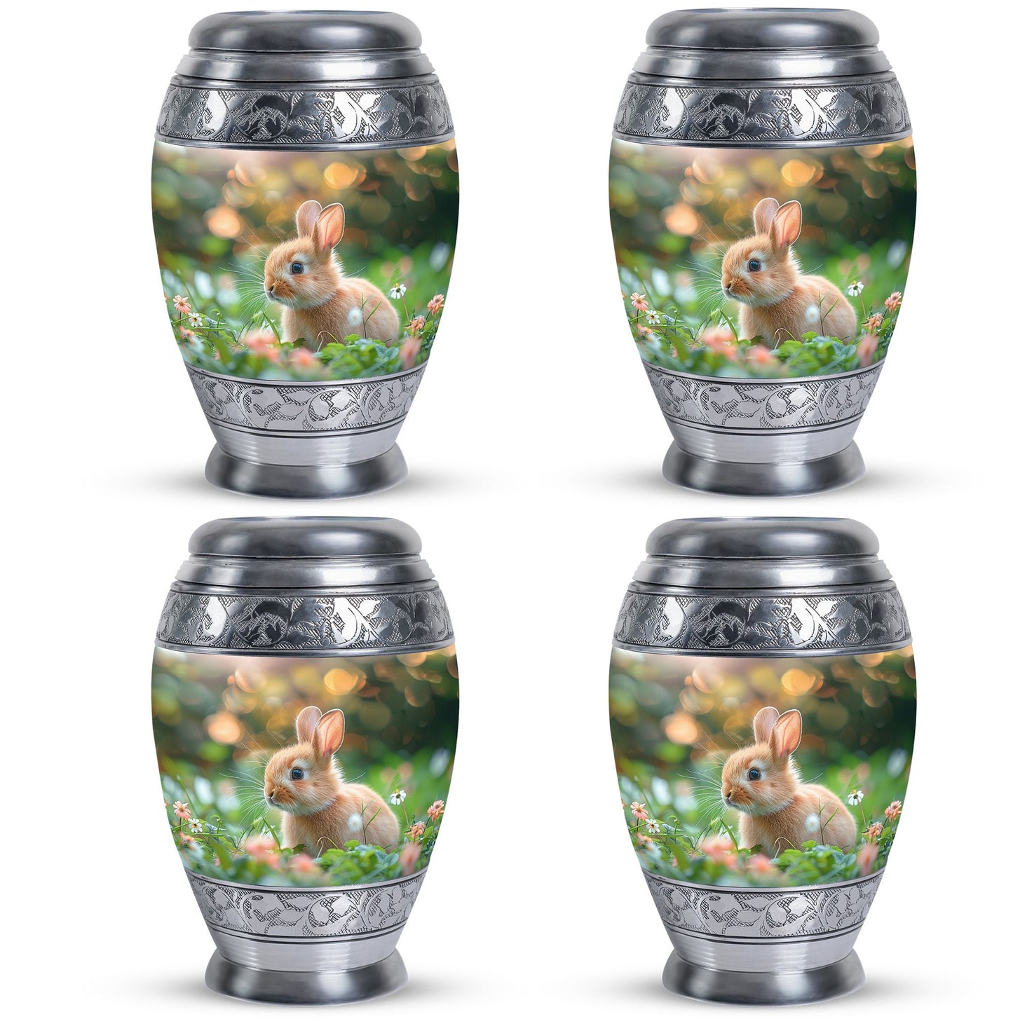 Green Personalized Pet Memorial Urn for Pet Ashes - 10-inch, 200 cu in - Yatskia