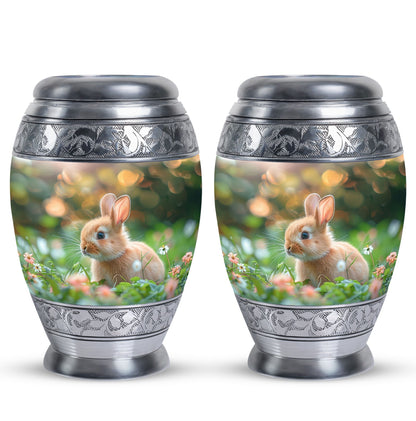 Green Personalized Pet Memorial Urn for Pet Ashes - 10-inch, 200 cu in - Yatskia