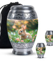 Green Baby Bunny Rabbit Urn – Beautiful Memorial for Pet Rabbits