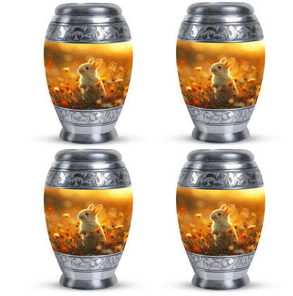Personalized Rabbit Memorial Urn for Pet Ashes - 10-inch, 200 cu in - Yatskia