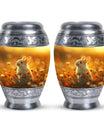 Sunset Baby Bunny Rabbit Urn - Beautiful Memorial For Pets Ashes
