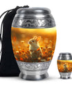 Sunset Baby Bunny Rabbit Urn - Beautiful Memorial For Pets Ashes
