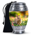Bunny Rabbit Garden Urn - Beautiful Pet Memorial with Nature Design