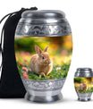 Bunny Rabbit Garden Urn - Beautiful Pet Memorial with Nature Design