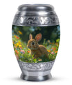Summer Bunny Burial Urn - Decorative Unique Urns For Burial Ashes