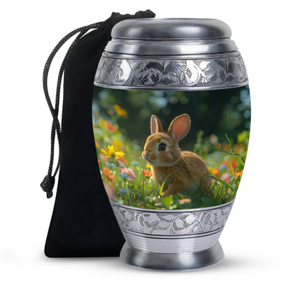 Personalized Rabbit Cremation Urn for Pet Ashes - 10-inch, 200 cu in - Yatskia