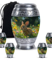 Summer Bunny Burial Urn - Decorative Unique Urns For Burial Ashes