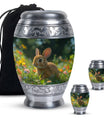 Summer Bunny Burial Urn - Decorative Unique Urns For Burial Ashes