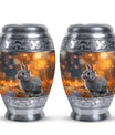 Golden Bunny Cremation Urn- Large Decorative Rabbit Urn For Ashes