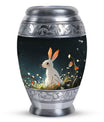White Bunny Rabbit Burial Urn - Small Urn For Pet Ashes